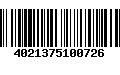 Código de Barras 4021375100726