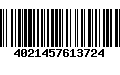 Código de Barras 4021457613724