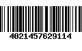 Código de Barras 4021457629114