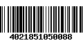 Código de Barras 4021851050088