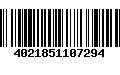 Código de Barras 4021851107294