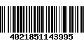 Código de Barras 4021851143995