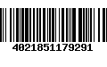 Código de Barras 4021851179291