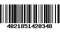 Código de Barras 4021851420348