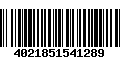 Código de Barras 4021851541289