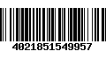 Código de Barras 4021851549957