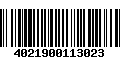 Código de Barras 4021900113023