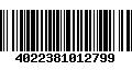 Código de Barras 4022381012799