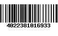 Código de Barras 4022381016933