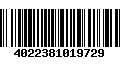 Código de Barras 4022381019729