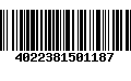 Código de Barras 4022381501187