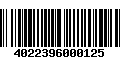 Código de Barras 4022396000125