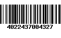 Código de Barras 4022437004327