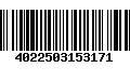 Código de Barras 4022503153171