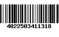 Código de Barras 4022503411318