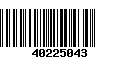 Código de Barras 40225043