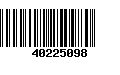 Código de Barras 40225098