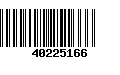 Código de Barras 40225166