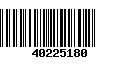 Código de Barras 40225180