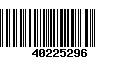 Código de Barras 40225296