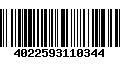 Código de Barras 4022593110344