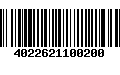 Código de Barras 4022621100200