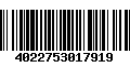 Código de Barras 4022753017919