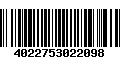 Código de Barras 4022753022098