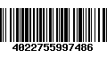 Código de Barras 4022755997486