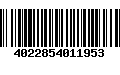 Código de Barras 4022854011953