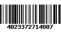 Código de Barras 4023372714807