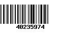 Código de Barras 40235974