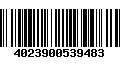 Código de Barras 4023900539483