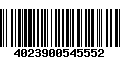 Código de Barras 4023900545552