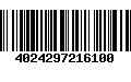 Código de Barras 4024297216100