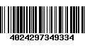 Código de Barras 4024297349334