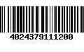 Código de Barras 4024379111200