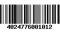 Código de Barras 4024776001012