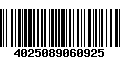 Código de Barras 4025089060925