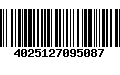 Código de Barras 4025127095087