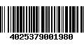 Código de Barras 4025379001980