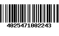 Código de Barras 4025471002243