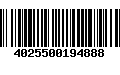 Código de Barras 4025500194888