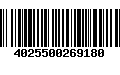 Código de Barras 4025500269180