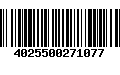 Código de Barras 4025500271077