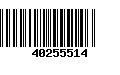 Código de Barras 40255514