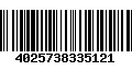 Código de Barras 4025738335121