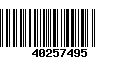 Código de Barras 40257495