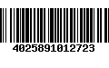 Código de Barras 4025891012723