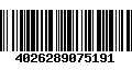 Código de Barras 4026289075191